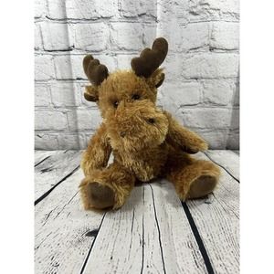 Soft Stuff Creations Moose Plush Stuffed Animal Toy Brown Soft 9”